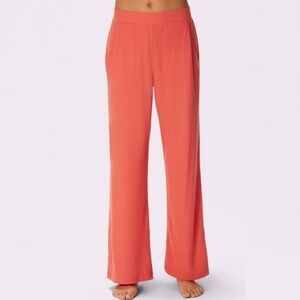 SPORTEK fleece lounge pants peach size M